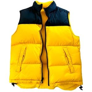 Yellow Old Navy down type vest. Size is small Mens but fits medium women perfect